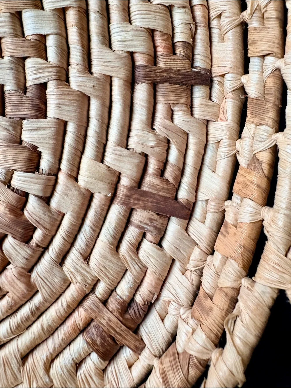 Natural Woven Rattan Decorative Basket - Neutral Design Elements